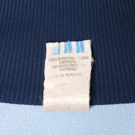 80s Vintage adidas Track Jacket Light Blue × Navy (Made in Hungaria)