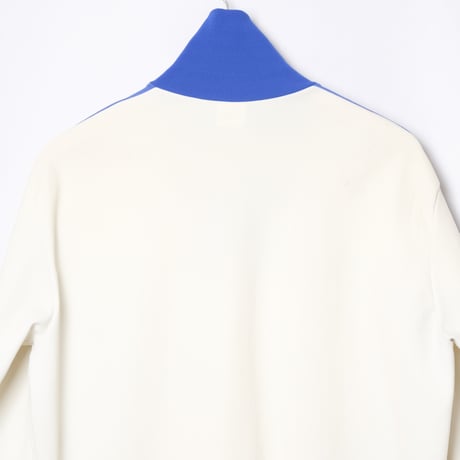 60-70s Vintage adidas Ventex Track Jacket Ivory × Blue (Made in France)