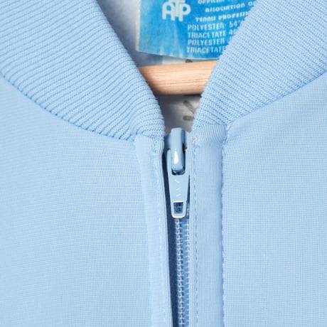 70s Vintage adidas Ventex ATP Track Jacket LightBlue × Navy (Made in France)