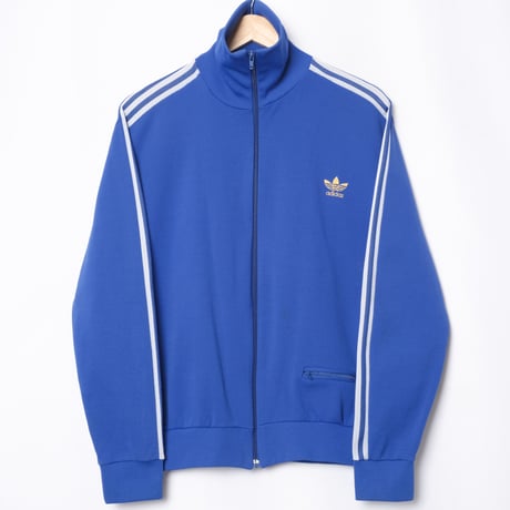 70s Vintage adidas Ventex Track Jacket Blue (Made in France)
