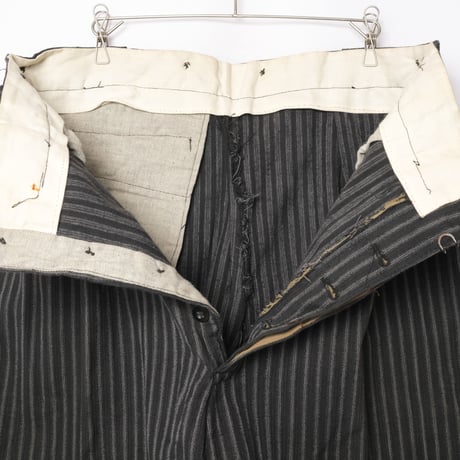 40-50s France Vintage Stripe Trousers