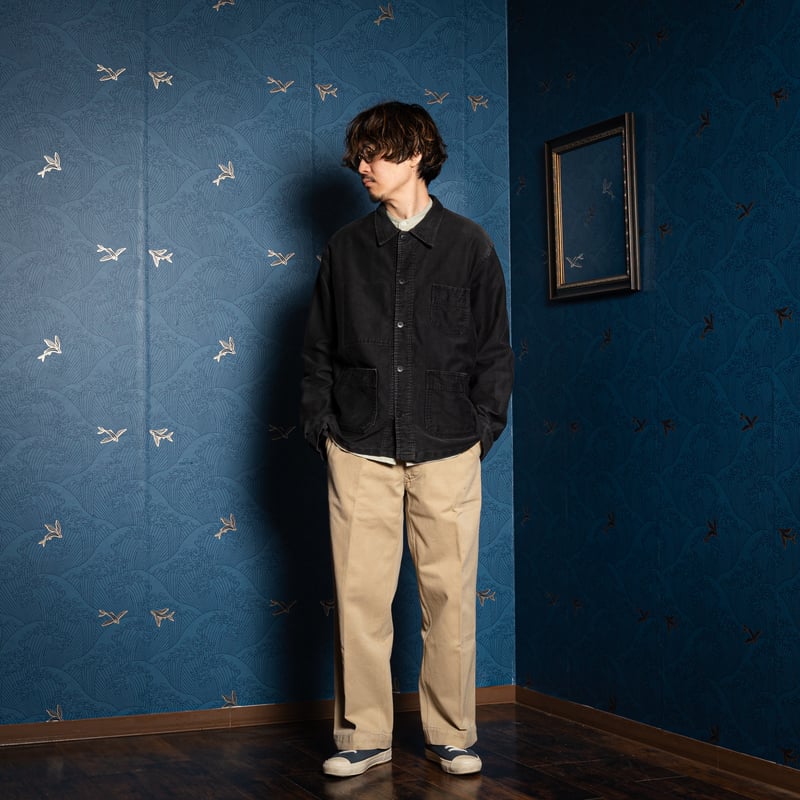 60s France Vintage Mont Kemmel Black Moleskin W