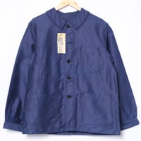 50-60s France Vintage Vétvor Blue Moleskin Work Jacket Dead Stock