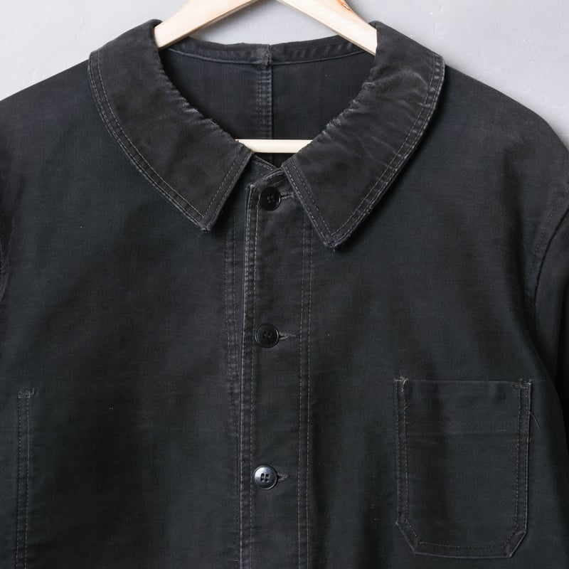 50s Dubre&Deverchere Black Moleskin Jacket | U 50s Dubre&Deverchere Black Moleskin Jacket | U