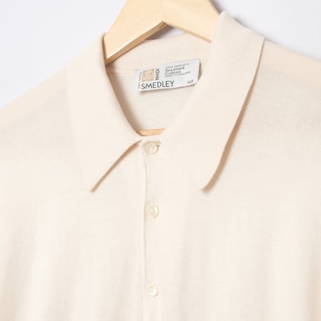 90s JOHN SMEDLEY Sea Island Cotton Polo Shirt（Made in England)