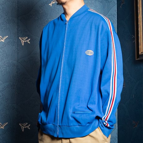 60s Vintage adidas Ventex Collarless Track Jacket Late World Mark France (Made in France)