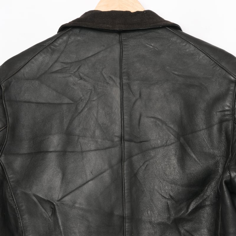 40s フランス コルビジェジャケット ヴィンテージ 30s-40s French Vintage Leather Jacket Wool Coll