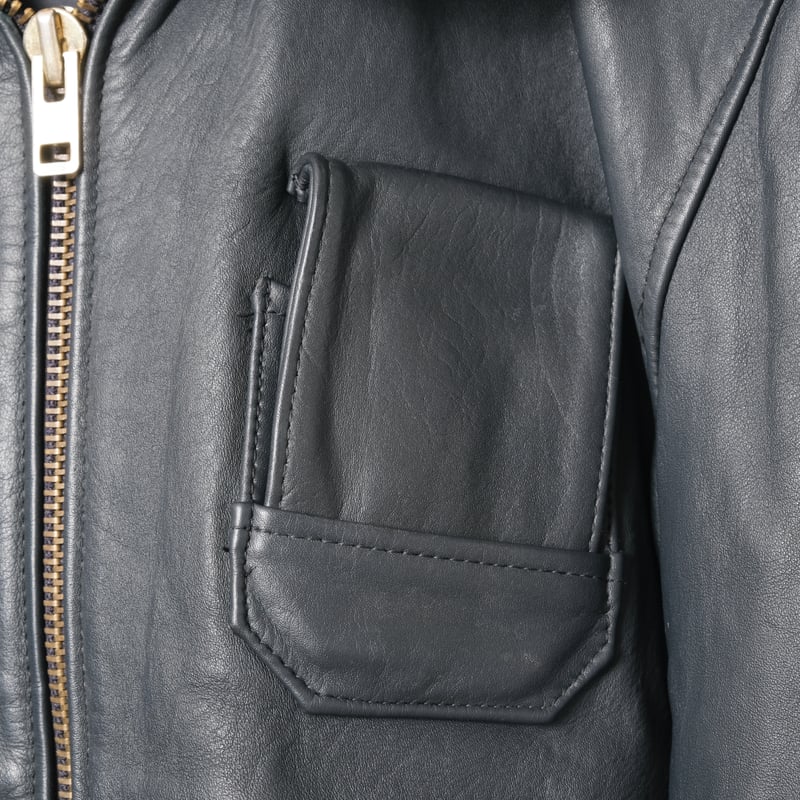 70s-80s French Vintage ATLAS Leather Jacket Siz 70s-80s French Vintage ATLAS Leather Jacket Siz