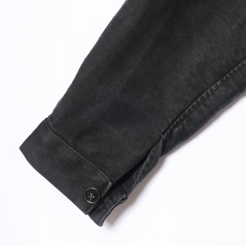 40s France Vintage Black Moleskin Work Jacket 4 40s France Vintage Black Moleskin Work Jacket 4