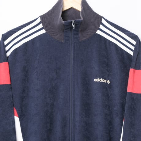80s Vintage adidas Ventex Track Jacket Model Challenger Navy × White × Red (Made in France) 192