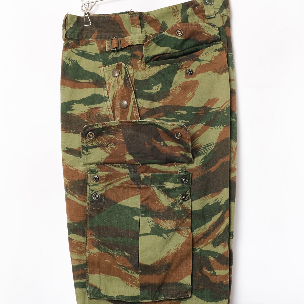 激レア 50s 1956〜57年 フランス軍 リザードカモ パップテント 軍幕 デッドストック 激レア 50s フランス軍幕 リザードカモ US