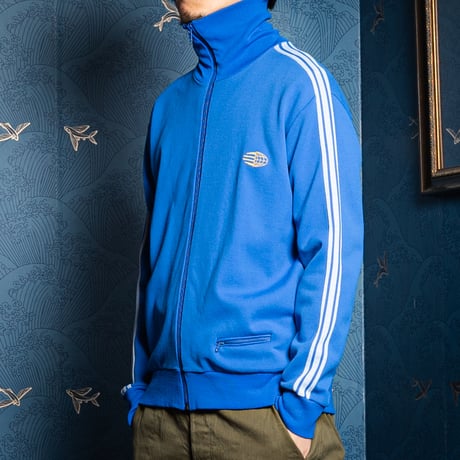 60s Vintage adidas Ventex Track Jacket Late World Mark Blue (Made in France)