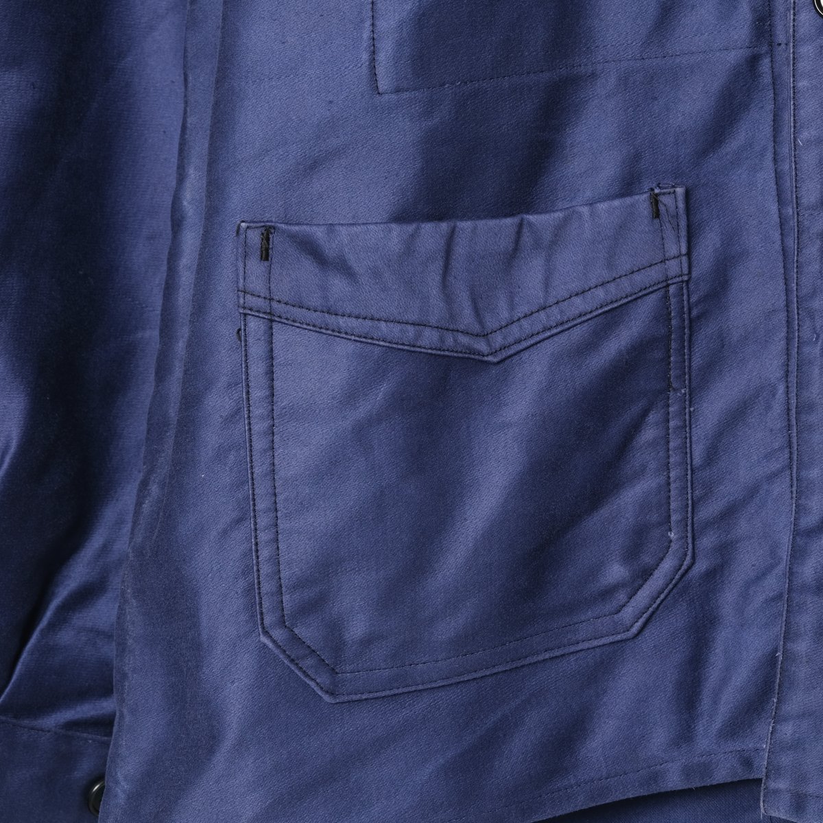 40's 〜50's Euro vintage モールスキン 4ポケット L程 40-50s France Vintage L'ideal Blue Moleskin Wor