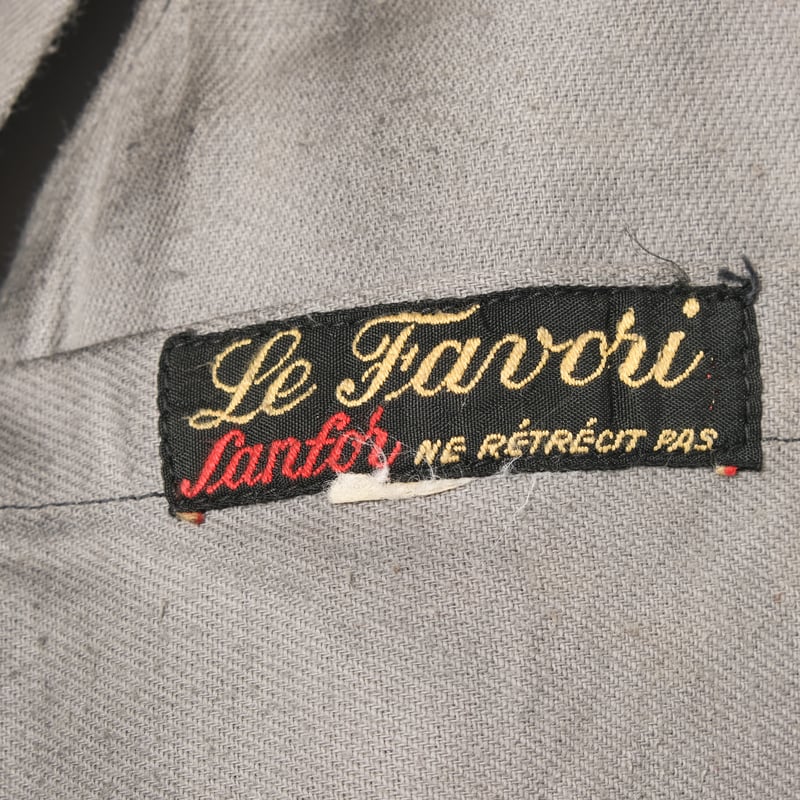 40-50s French Vintage Le Favori Stripe Cotton