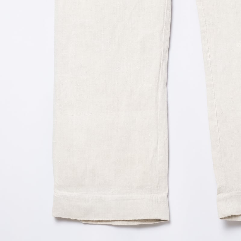 パンツ 30s French Army Linen Bourgeron Trousers Early 20th century French Army Herringbone Linen Bourgeron