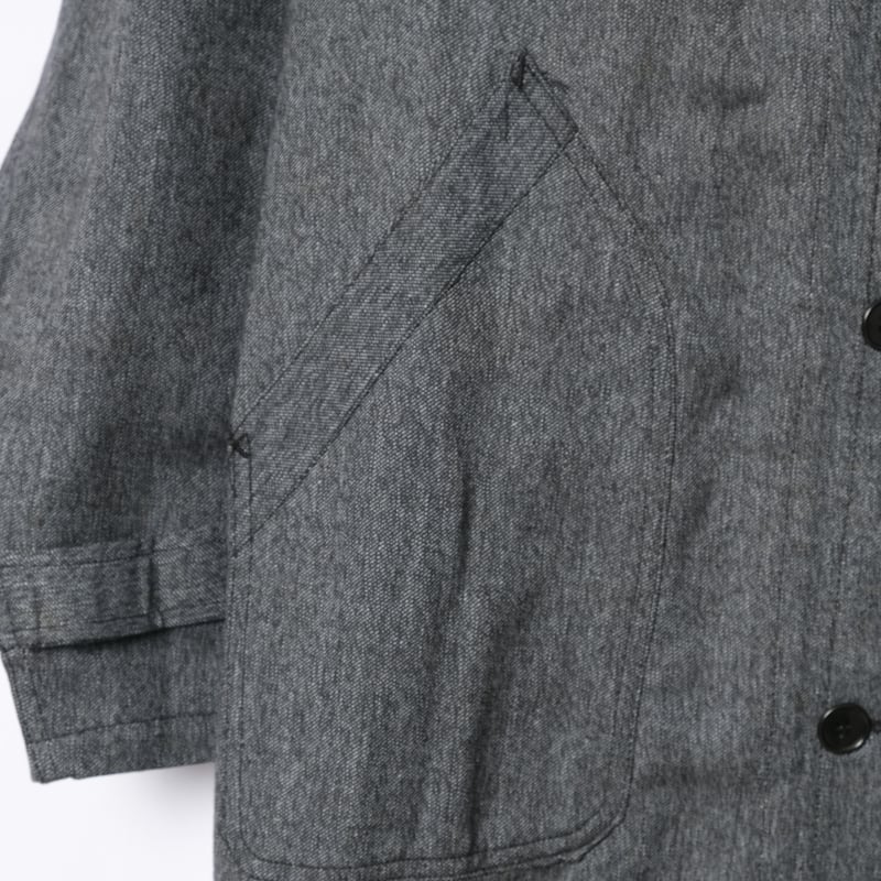 ジャケット・アウター 1940s Euro Black Chambray Atelier Coat 40s France Vintage Black Chambray Atelier Coat