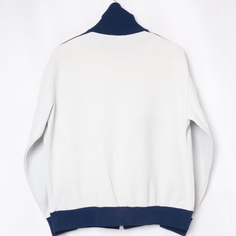 60s Vintage adidas Ventex Track Jacket Early World Mark  Ivory × Blue (Made in France)
