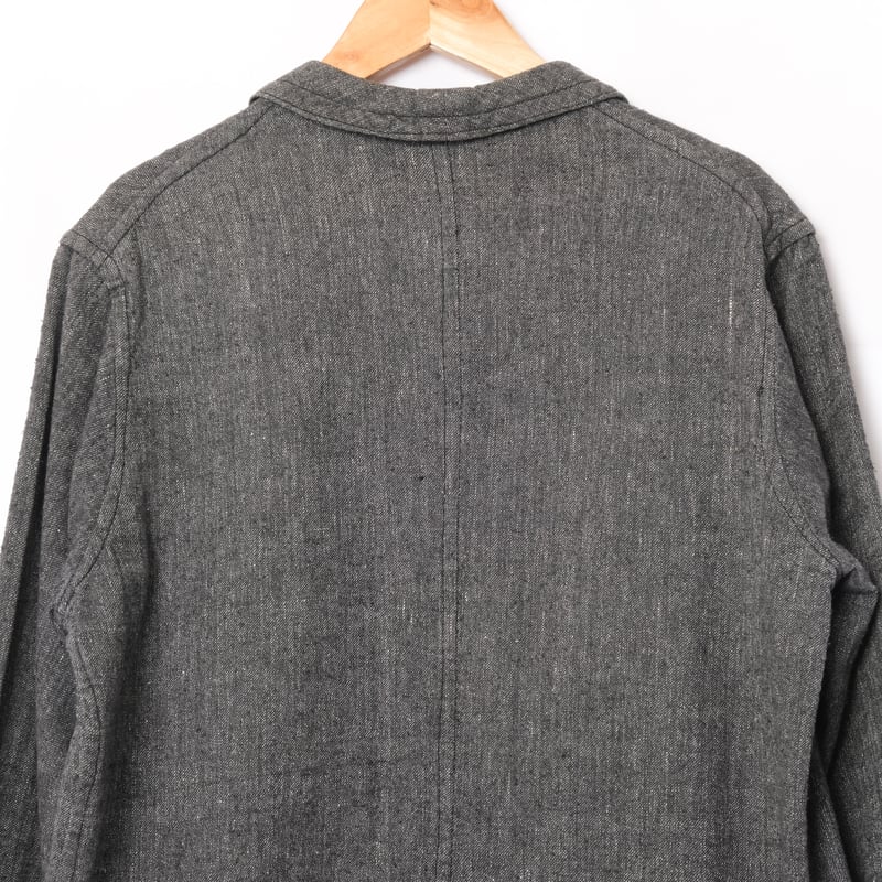 30-40s France Vintage Black Chambray Work Jacke 30-40s France Vintage Black Chambray Work Jacke
