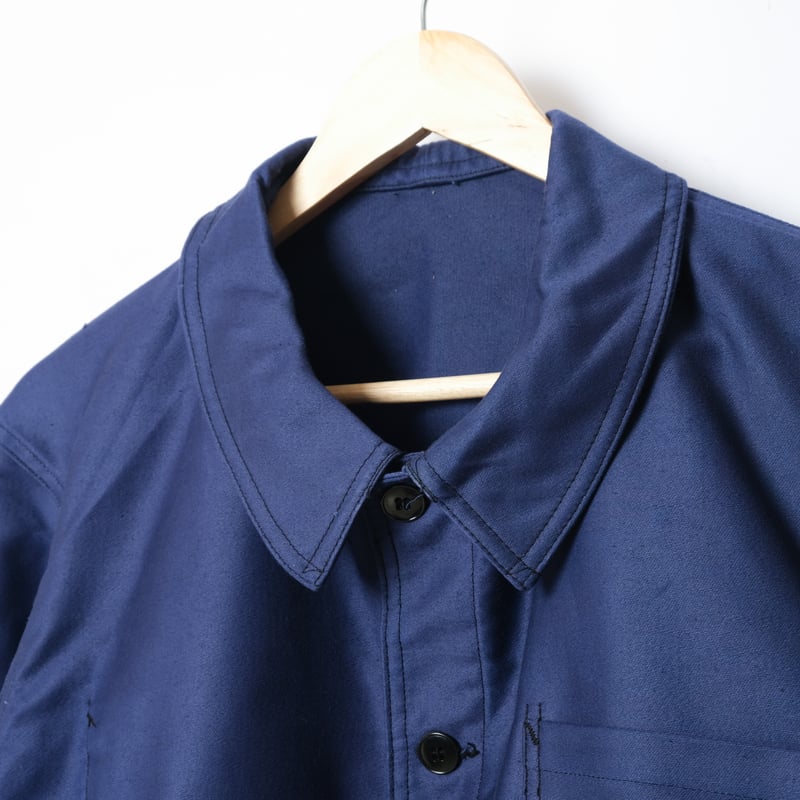 【30-40年代】Au Molinel メティスワークジャケット 40s France Vintage L'Ange Bleu Blue Moleskin Wo
