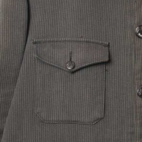 40-50s France Vintage Unic D.F Cotton Pique Hunting Jacket