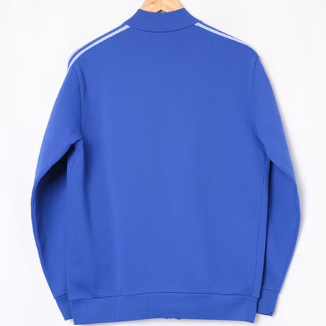 70s Vintage adidas Ventex Collarless Track Jacket Metal Zip Blue (Made in France)