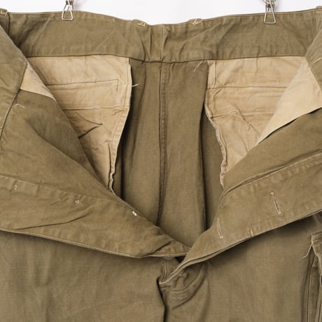 French Army M47 Trousers Early 比翼 Metal Button Size 15-3