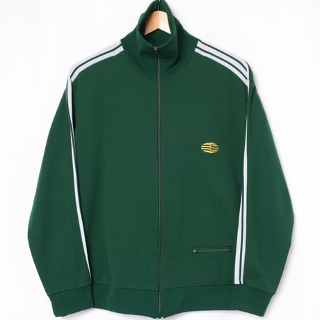 60s Vintage adidas Ventex Track Jacket & Trousers Late World Mark Green (Made in France)