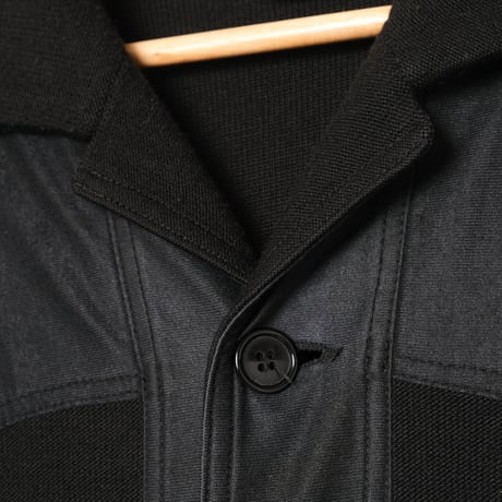 70-80s Vintage adidas  EIN SCHWAHN Button Knit Jacket Black (Made in West Germany)