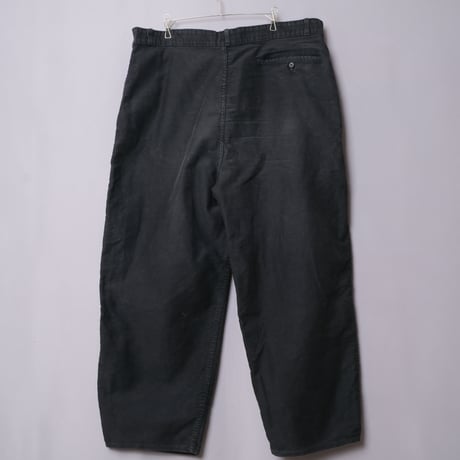 50s-60s Adolphe Lafont  Black Moleskin Work Trousers