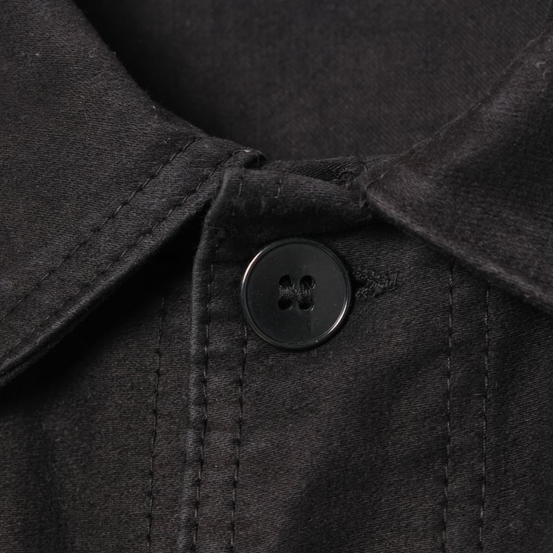 50s Le Mont St Michel Black Moleskin Jacket Siz