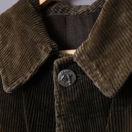 40-50s French Vintage Le Meilleur D'Amiens Corduroy Hunting Jacket