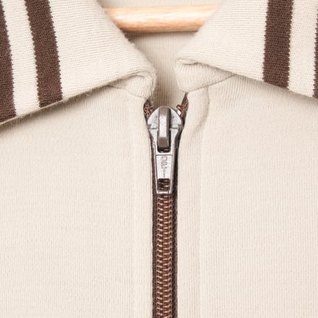 70-80s Vintage adidas Knit Jacket Beige