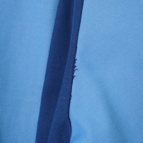 70-80s Vintage adidas Half Zip Pullover Light Blue × Navy