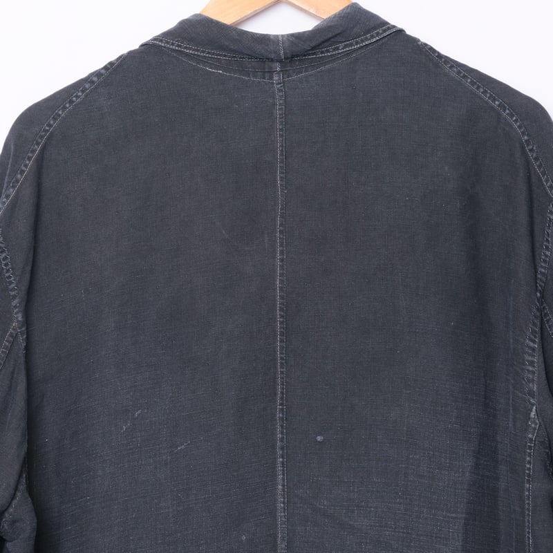 30-40s France Vintage SALACHE Black Linen Maqu