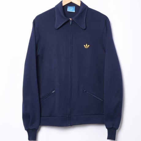 70s Vintage adidas Knit Jacket Navy (Made in France)