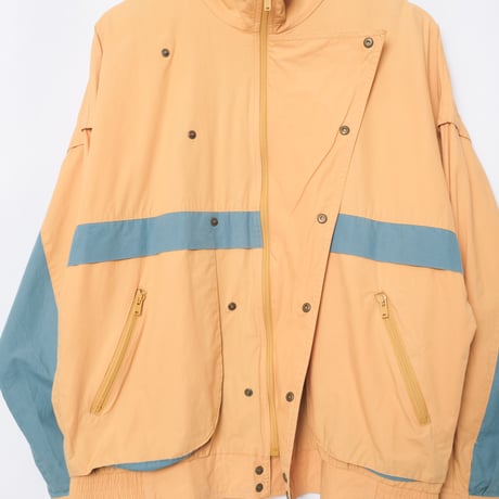 80s Vintage adidas Blouson Mustard × Bluegray（Made in Finland）