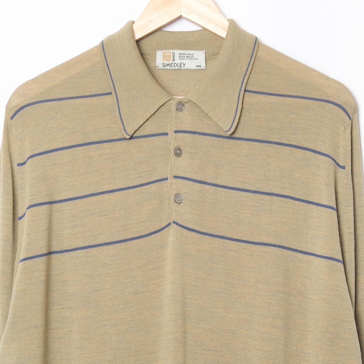 JOHN SMEDLEY MILO-SPL SHIRT SS ニットポロ 90s JOHN SMEDLEY Merino Wool Knit Polo Shirt Gr