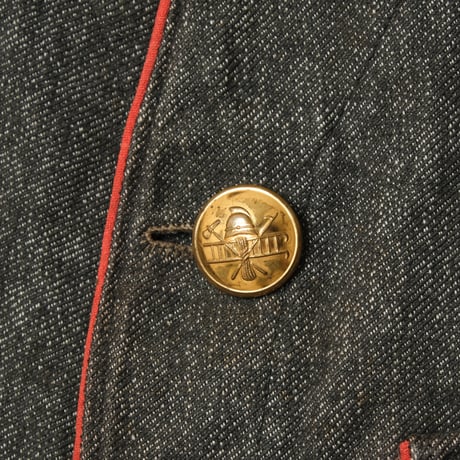 ‐1930s  Swiss Vintage Fireman Jacket  Black