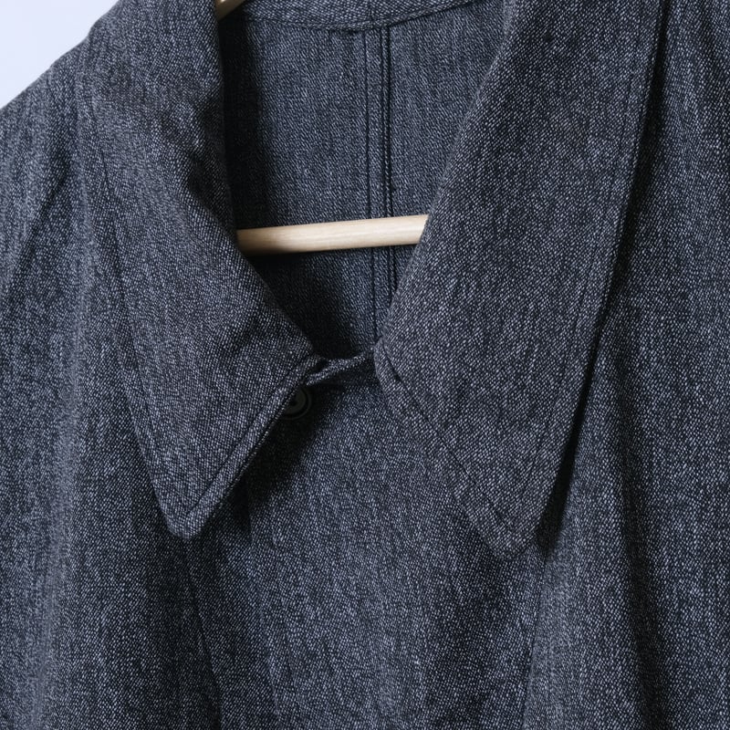 40-50s French Army Black Chambray Atelier Coat 40-50s French Army Black Chambray Atelier Coat