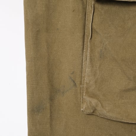 French Army M47 Trousers Early 比翼 Metal Button Size 13-4