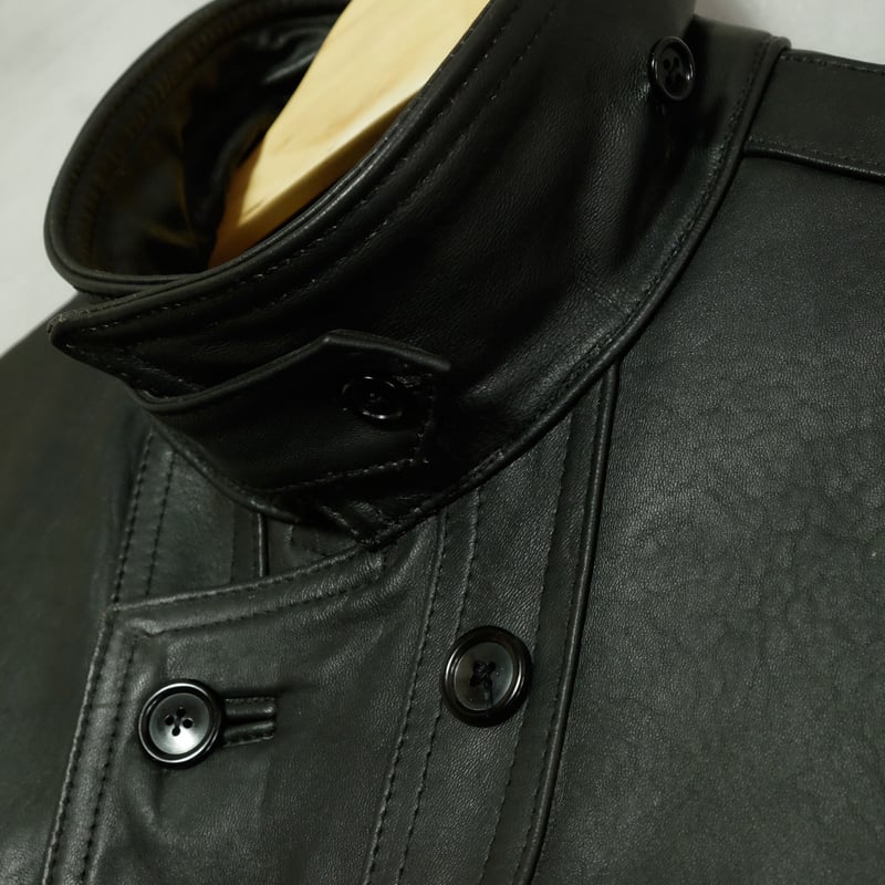 30s-40s French Vintage Leather Jacket (Corbusie 30s-40s French Vintage Leather Jacket (Corbusie