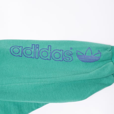 80s Vintage adidas Ventex Sweat Jacket Green  (Made in France)