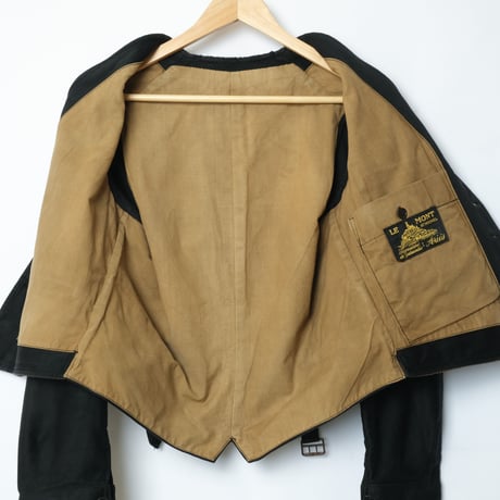 30s-40s Le Mont St Michel Corduroy×Black Moleskin Gilet