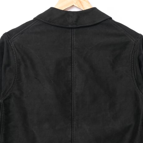40-50s Le Mont St Michel Black Moleskin Jacket