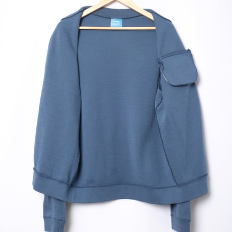 70s Vintage adidas Ventex Knit Jacket Blue Gray (Made in France)