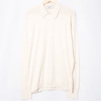 90s JOHN SMEDLEY Sea Island Cotton Polo Shirt（Made in England)