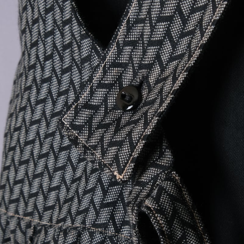 20-30s French Vintage Cotton Work Apron Dress