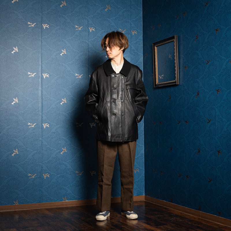 コルビジェジャケット　ウール襟　フレンチヴィンテージ 40s 50s 40s-50s French Vintage Leather Jacket (Corbusie