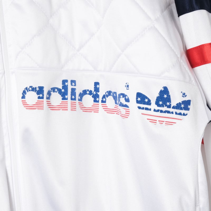 80s Vintage adidas Ventex Track Jacket White ×