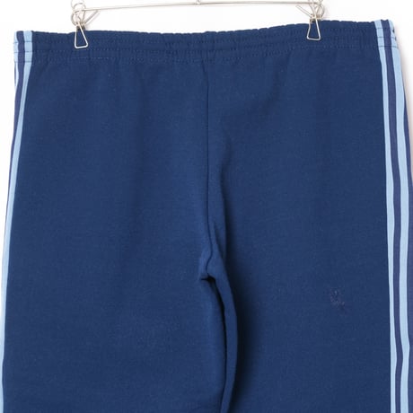70-80s Vintage adidas Ventex Track Trousers Navy × Light Blue (Made in France)